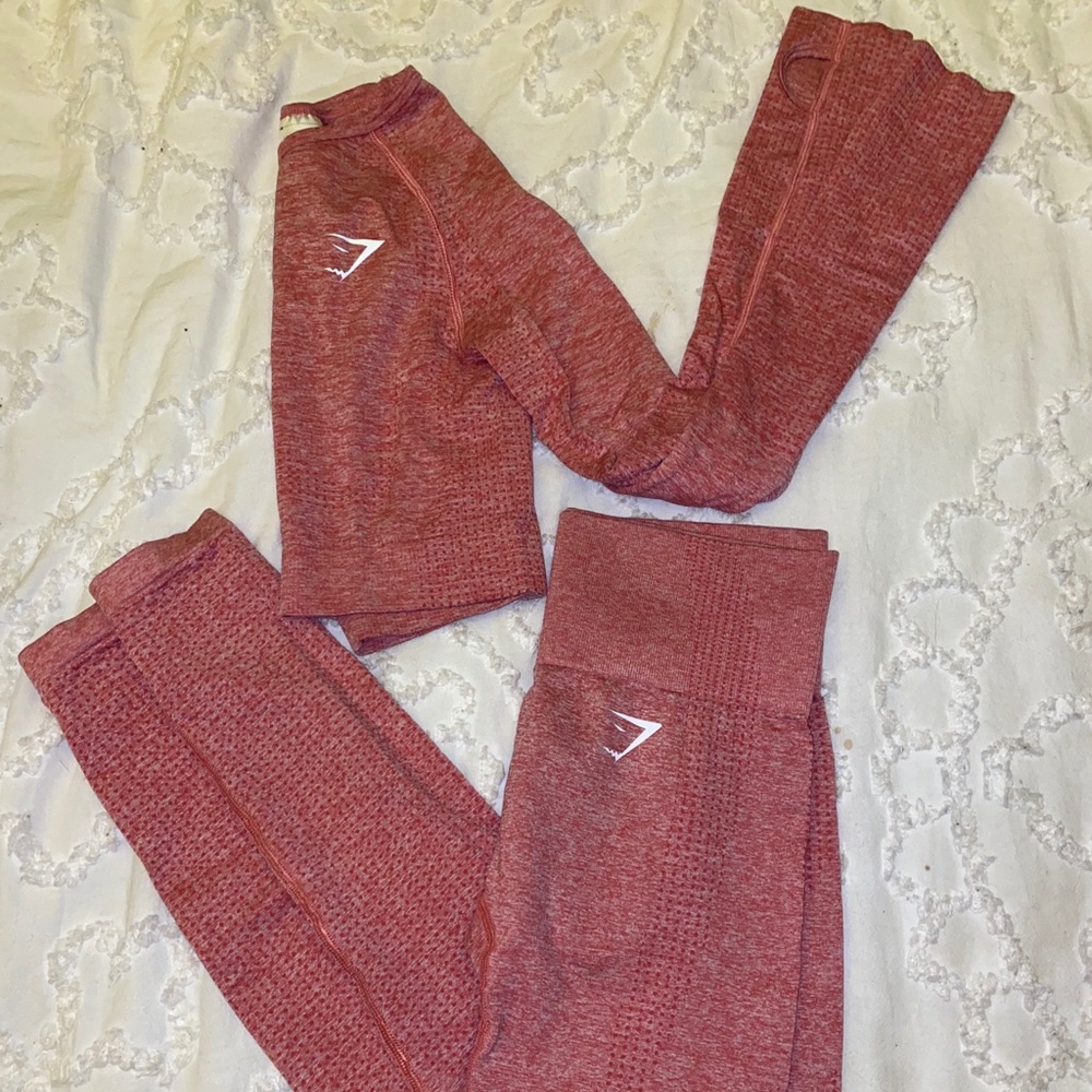 Coral GYMSHARK Vital Seamless set